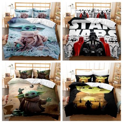 Kinder Bettwasche Star Wars Yoda Bettwasche Set Bettbezug Set 135x200 200x200cm