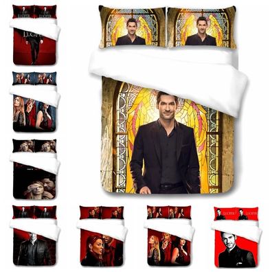 Lucifer Satan Bettbezug - Kissenbezug Bettwasche Set 135x200 200x200 220x240