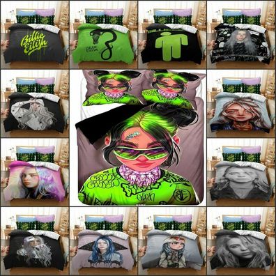 2/3 Tlg Billie Eilish Bettwasche Bettbezug Baumwolle Set 135x200 200x200 220X240