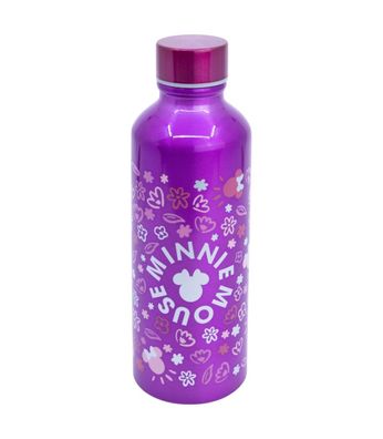 Disney Minnie Mouse Trinkflasche 740 ml aus Aluminium mit Trinköffnung für Alltag