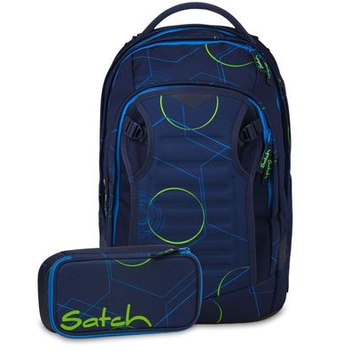 satch Set Matchplus + Schlamperbox 26, Blue Tech, Mädchen & Jungen