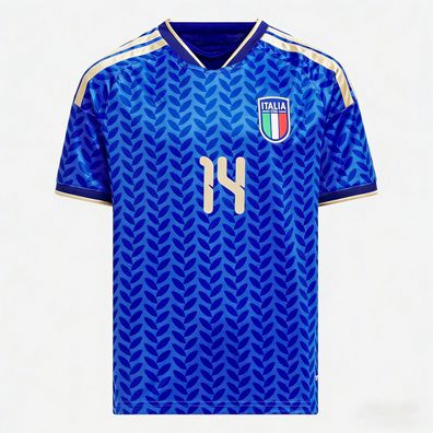 Italien Fußball Trikot WM 2026 Heimtrikot Set für Kinder Chiesa 14