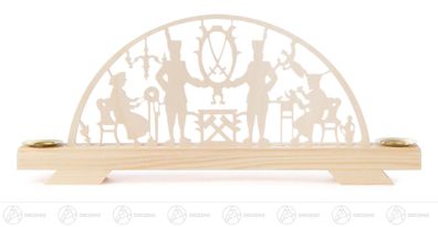 Schwibbogen mit "Schwarzenberger Motiv", für Kerzen d=14mm 27 cmx11,5 cmx3 cm