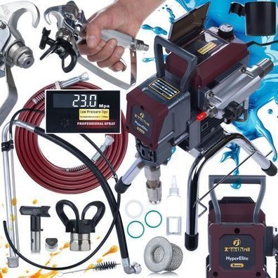 Zenthril Farbspritzgerät Bravo 2200W – 25MPa, 3L/min | LCD, 0,031" Düse