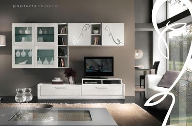 Wohnzimmer Wohnwand tv Wand Anbauwand Möbel rtv Wohnwände Schrank Regal Möbel