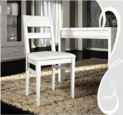 Esszimmer Stuhl 1 Sitzer Sessel Holz Luxus Klasse Möbel Design Lehnstuhl Holz