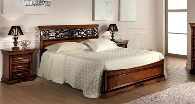 Bett Möbel für Schlafzimmer Doppelbett Holzbett Designbett Vaccari cav giovanni