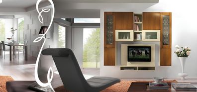 Wohnzimmer rtv Wandschrank Regal tv Holz Schränke Vitrine Wand Regale Italy Neu