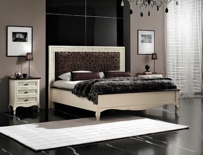 Doppelbett Massivholz Schlafzimmer Betten Design Bett Möbel Vaccari cav giovanni