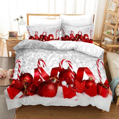 Weihnachten Bettwasche Set Bettbezug 135x200 200x200 220x240 Kissenbezuge 80x80