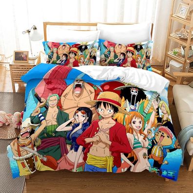 Luffy Bettwasche Set 135x200|200x200|220x240 One Piece Kissenbezug Bettbezug OL