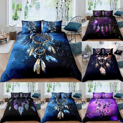 Bettwasche Traumfanger Federn Muster Bohemian Style Dreamcatcher Bettwasche OL