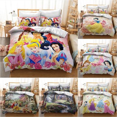 Disney Princess Bettwasche Set 2/3 Stuck Schneewib Bettdecke Kissendecke QuiltOL