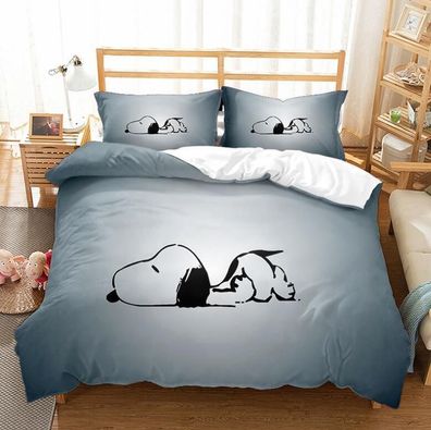 2tlg 3tlg SNOOPY Bettwasche Set Kinder Bettbezug Kissenbezug 135x200|200x200 OL