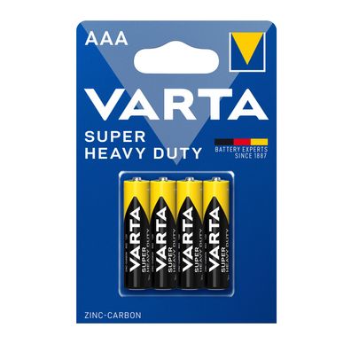 Varta Super Life Micro AAA LR3 1,5V Zink Kohle Batterie Super Heavy Duty