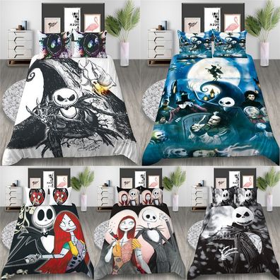 The Nightmare Before Christmas Bettwasche Set Quilt Bettbezug Kissenbezug EU OL