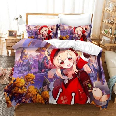 Bettbezug Genshin Impact Kissenbezug Bettwasche Set135x200 200x200 OL
