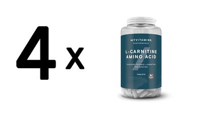 4 x Myprotein MyVitamins L-Carnitine (90 tabs)