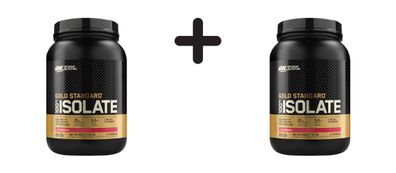 2 x Optimum Nutrition 100% Whey Gold Isolate (2.05lbs) Strawberry