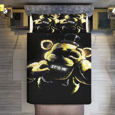 Five Nights at Freddy"s FNAF Bettwasche Set -24 Name Hinzufugbar Bettdeckenbezug
