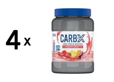 4 x Applied Nutrition Carb-X (1200g) Fruit Burst