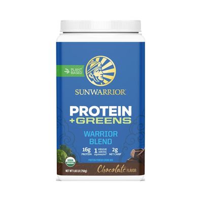 Sunwarrior Warrior Blend + Greens Organic (750g) Chocolate