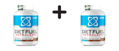 2 x USN Diet Fuel Ultralean (2000g) Chocolate