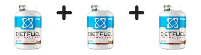 3 x USN Diet Fuel Ultralean (2000g) Chocolate
