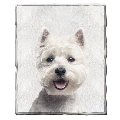Subes Hundchen Decke Sofadecke Tagesdecke Kuscheldecke Geschenk Bettdecke