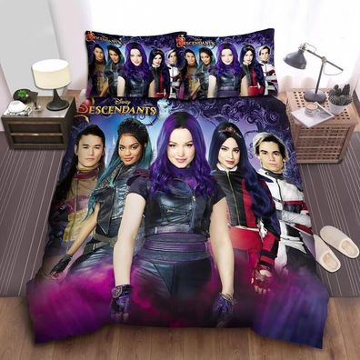 02 Descendants Bettwasche Set Kissenbezuge 80x80 Anpassbar Bettbezug 135x200