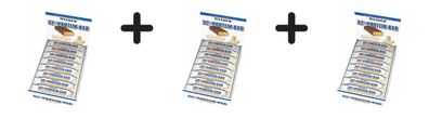 3 x Weider 32% Protein Bar (12x60g) Cookies and Cream