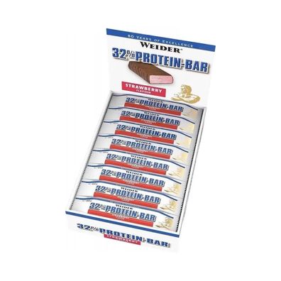 Weider 32% Protein Bar (12x60g) Strawberry