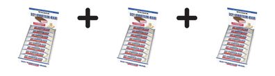 3 x Weider 32% Protein Bar (12x60g) Strawberry