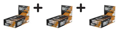 3 x Weider 60% Protein Bar (24x45g) Salted Peanut-Caramel