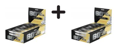 2 x Weider 60% Protein Bar (24x45g) Vanilla-Caramel