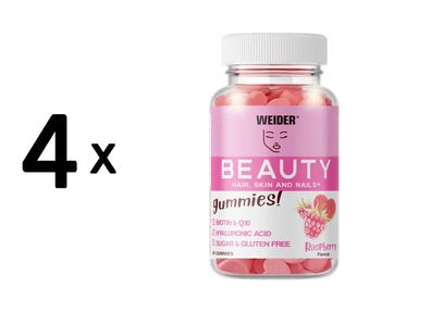 4 x Weider Beauty Gummies (40) Raspberry