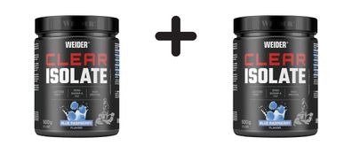 2 x Weider Clear Isolate (500g) Blue Raspberry