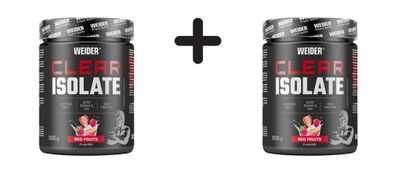 2 x Weider Clear Isolate (500g) Red Fruits