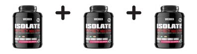 3 x Weider Isolate Whey 100 CFM (2000g) Strawberry Ice Cream