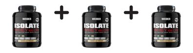 3 x Weider Isolate Whey 100 CFM (908g) Vanilla Cream