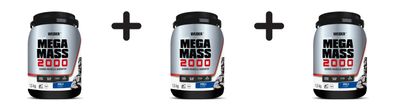 3 x Weider Mega Mass 2000 (1500g) Vanilla