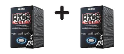 2 x Weider Mega Mass Caps (120)