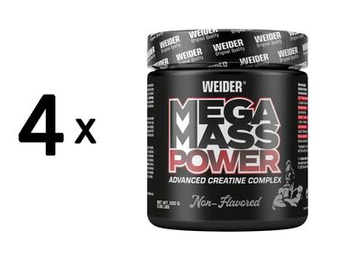 4 x Weider Mega Mass Power (300g)