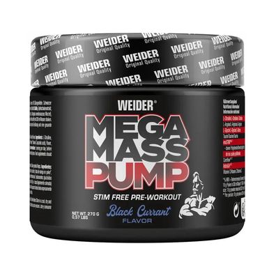Weider Mega Mass Pump (270g) Black Currant
