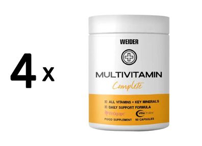 4 x Weider Multi Vitamin (90 Caps)