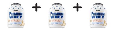 3 x Weider Premium Whey (2300g) Strawberry Cream