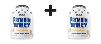 2 x Weider Premium Whey (2300g) Vanilla-Caramel