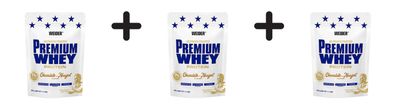 3 x Weider Premium Whey (500g) Chocolate-Nougat