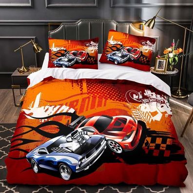 Hot Wheels Bettwasche Set Kissenbezuge- Anpassbar Bettbezug135x200 200x200