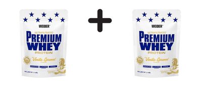 2 x Weider Premium Whey (500g) Vanilla-Caramel